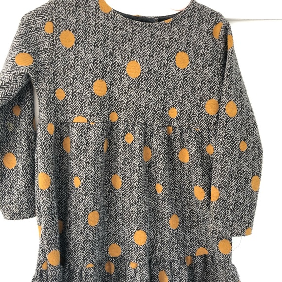 Zara Other - Zara gray & mustard dot dress Size 2/3
